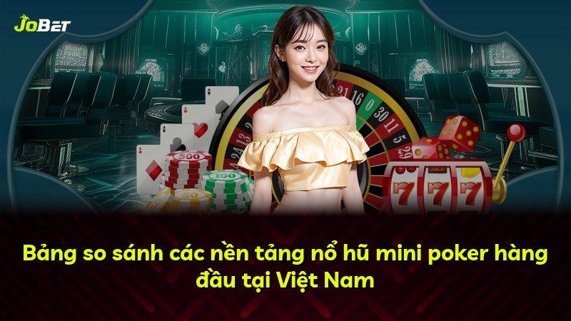 Bảng so sánh các nền tảng nổ hũ mini poker hàng đầu tại Việt Nam