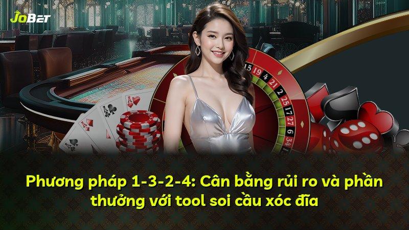 Phương pháp 1-3-2-4: Cân bằng rủi ro và phần thưởng với tool soi cầu xóc đĩa